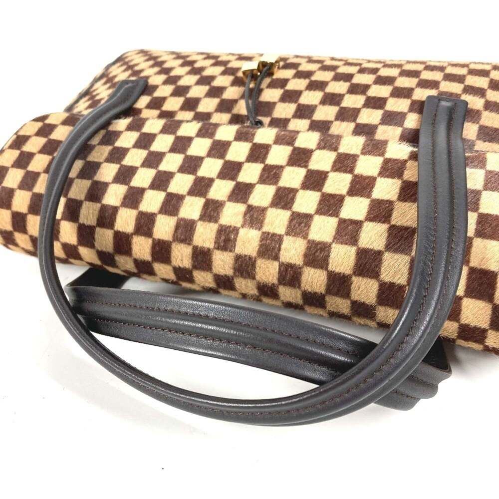 LOUIS VUITTON Brown Damier Leather Tote Bag - Picture 9 of 16